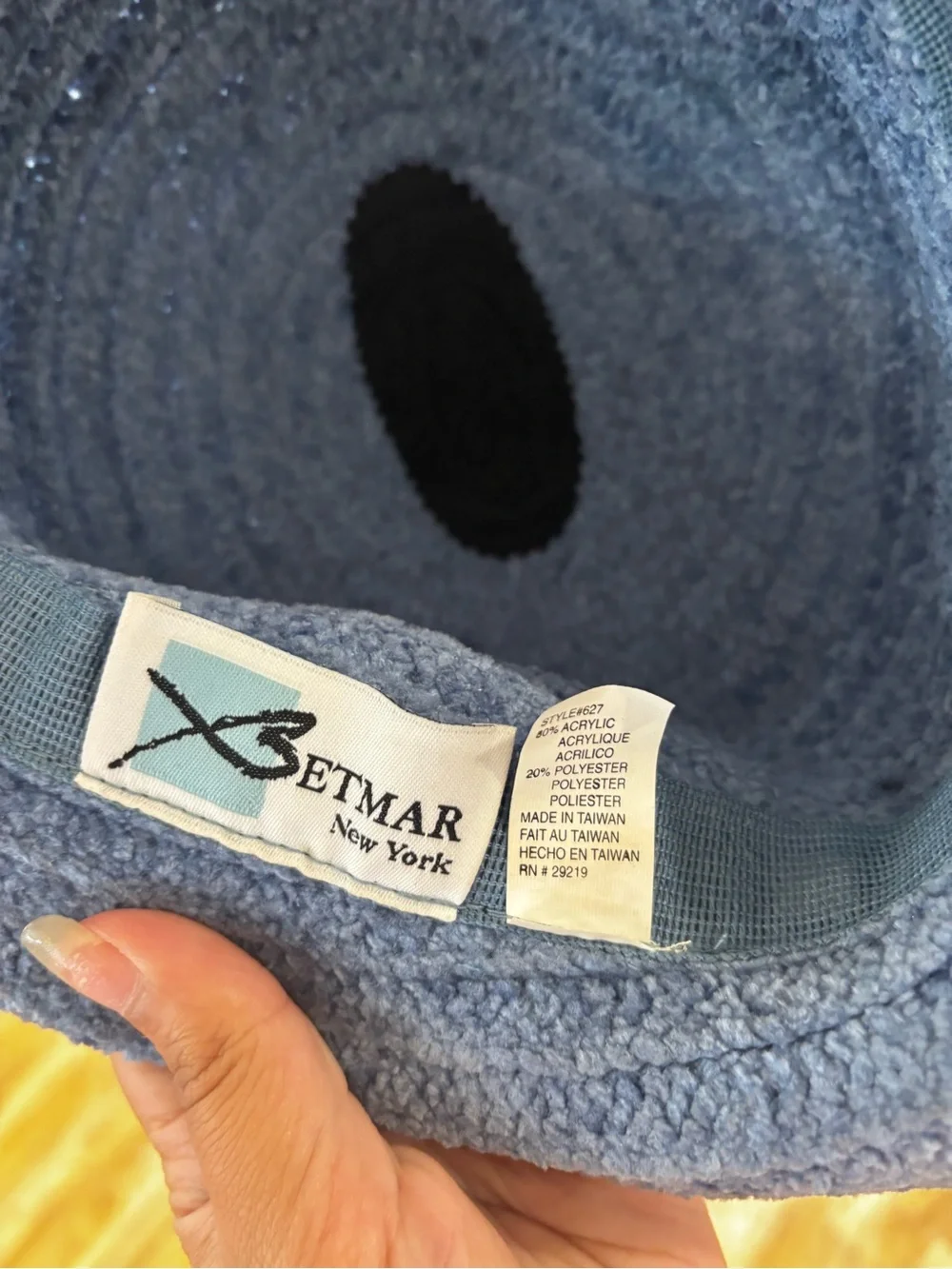 Vintage Classic Betmar Light Blue Texture Knit Hat
